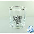 Подарочный стакан для виски "Герб России", 200 мл