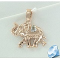 Серебряная подвеска "Слон"
